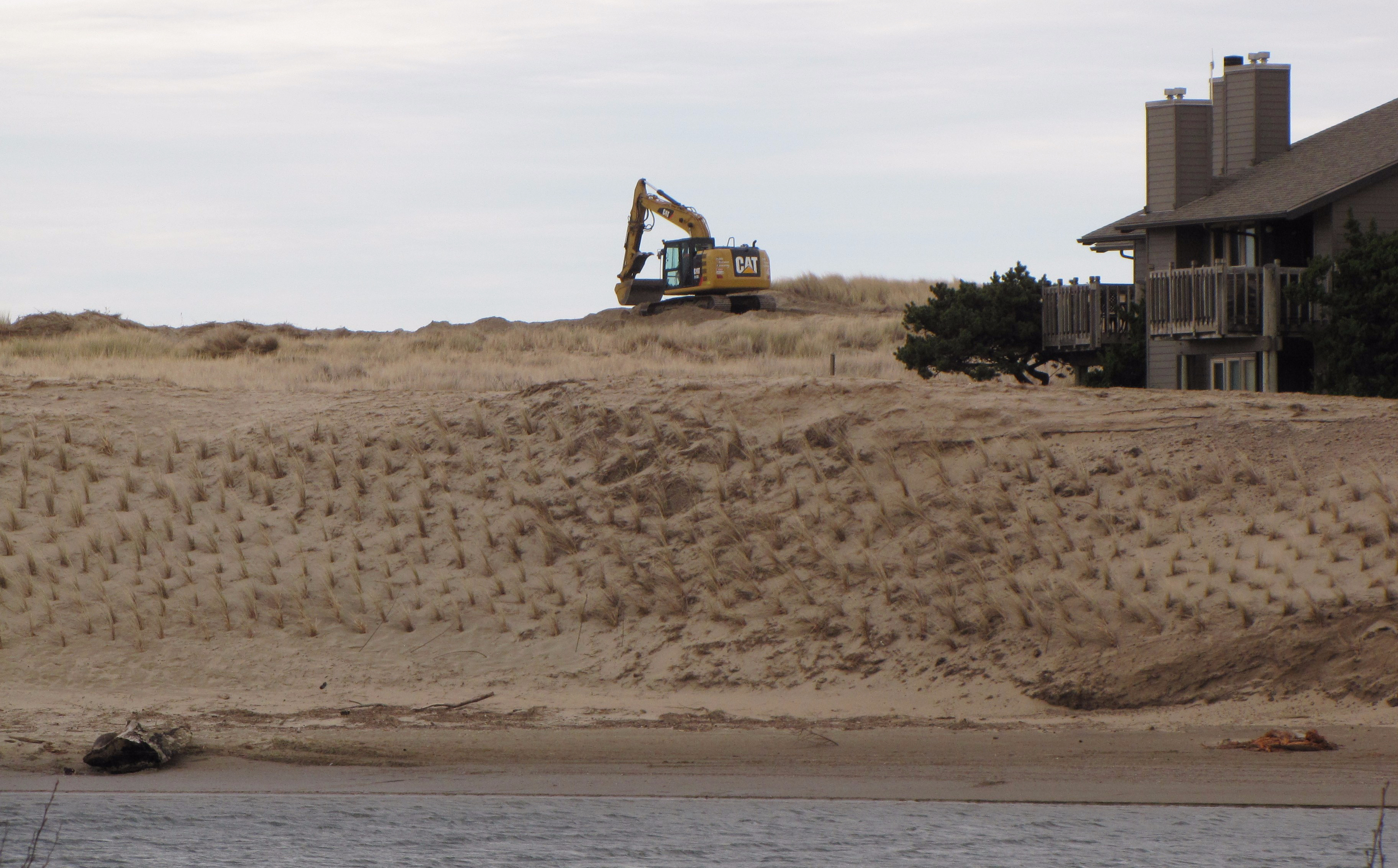 Dune Grading in Cannon Beach, Oregon